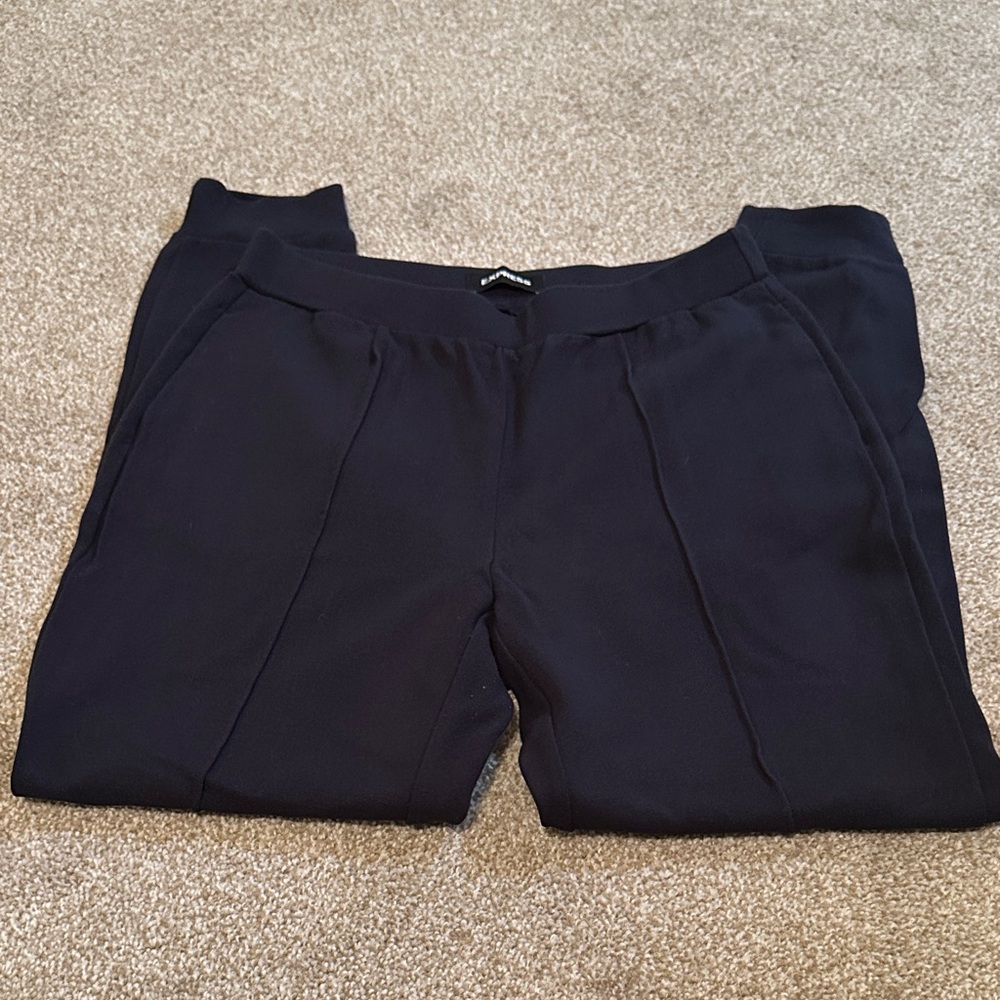 Navy Knit Joggers